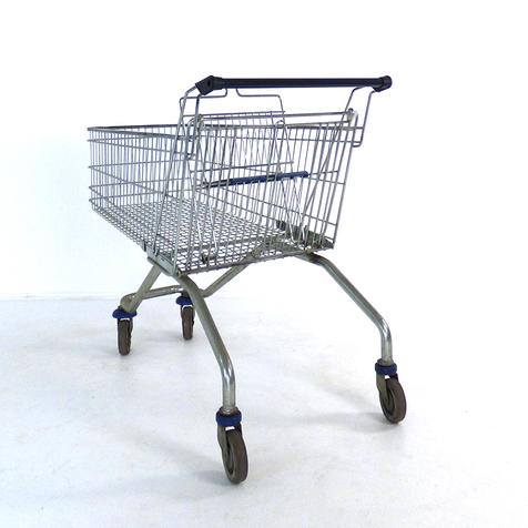 Wanzl ER150 | gebrauchter Einkaufswagen mit fabrikneuem Griff nach Wahl | Artikelnummer: EKW-WZ-G-ER150-G2