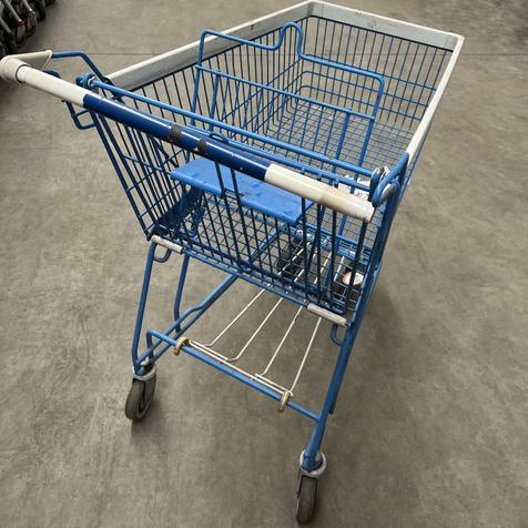 WanzL D130RC, hellblau | gebrauchter Einkaufswagen | 132 Liter | Artikelnummer: EKW-WZ-G-D130RC-HELLBLAU