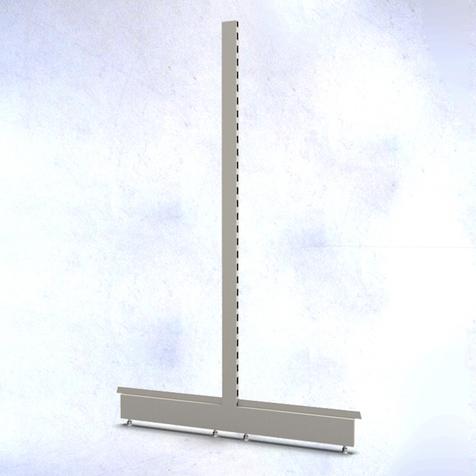 Endständer für Anbaufeld Gondelregal | Neuware | H 160 cm | T 2x 47 cm | Artikelnummer: SR-BG-N-GREND