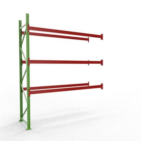 Palettenregal Anbaufeld H 3,5 m, gebraucht wie neu | H 3,5 m | L 2,8  m | Feldlast 9.000 kg | 12 PP | Artikelnummer: PR-KT-BGAF-350270-3