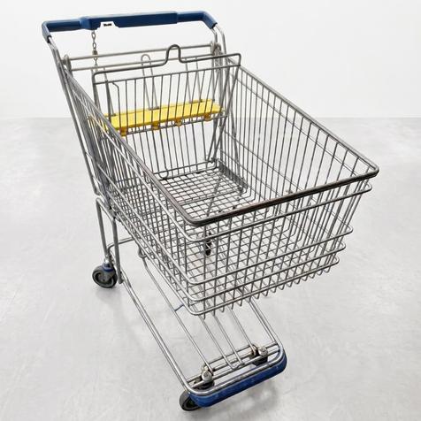 WanzL D130RC, blau | gebrauchter Einkaufswagen | 132 l | Artikelnummer: EKW-WZ-G-D130RC-P-BLAU