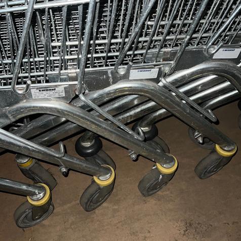 Wanzl ELA101, gelb |  gebrauchter Einkaufswagen | 100 Liter | Artikelnummer: EKW-WZ-G-ELA101-GELB