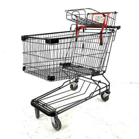 Wanzl D185RC27, anthrazit | Maxi-Cosi-Halterung | 178 Liter | Artikelnummer: EKW-WZ-G-D185RC27-MAXI-ANTHRAZIT