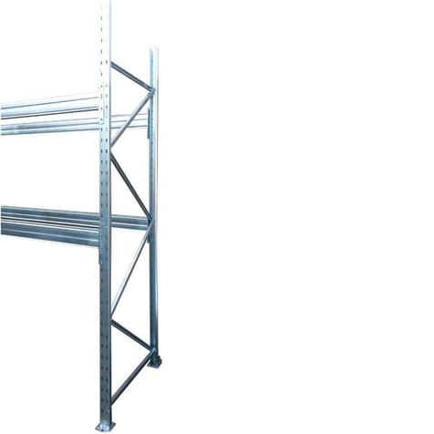 Palettenregal Ständer (verzinkt) | H 300 cm | verzinkt | Feldlast 8,0 t | Artikelnummer: PR-RES-N-ST300-ZTN