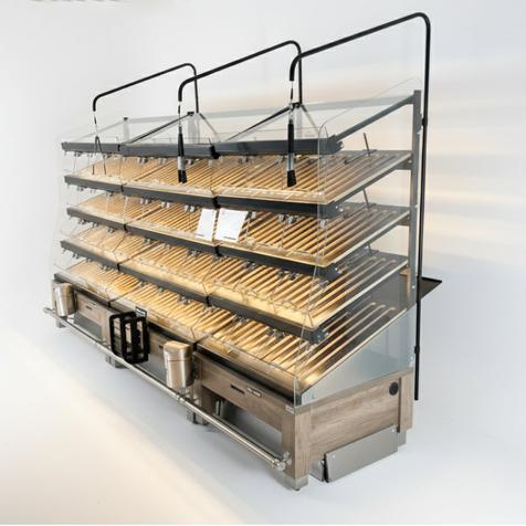 Premium-Backwarenregal | Gebrauchtware | Gesamtbreite ca. 340 cm | Artikelnummer:  BAE-BG-G-VERSCH-B340