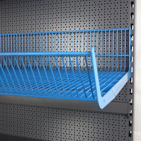 Endloskorb, pulverbeschichtet | Gebrauchtware | B 100 cm | T 57 cm | blau | Artikelnummer: SR-T-G-EK10057-blau