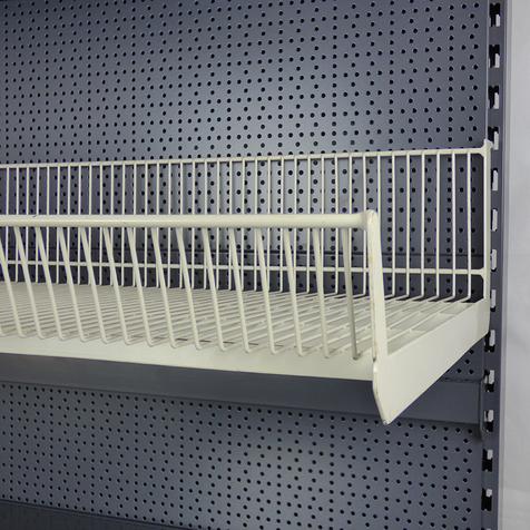 Endloskorb, pulverbeschichtet | Gebrauchtware | B 100 cm | T 57 cm | weiß | Artikelnummer: SR-T-G-EK10047-weiss