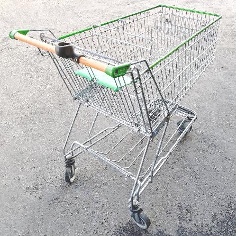 Wanzl D155RC, grün | gebrauchter Einkaufswagen | 143 Liter | Artikelnummer: EKW-WZ-G-D155RC-Gruen