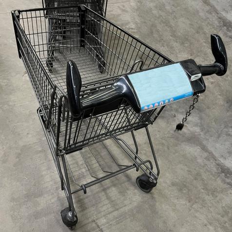 Wanzl D155RC35, schwarz | gebrauchter Einkaufswagen | 142 Liter | Artikelnummer: EKW-WZ-G-D155RC35-PH-SCHWARZ