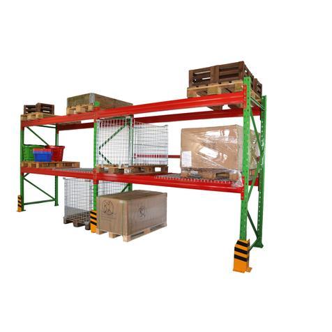 Palettenregal Grundsystem H 2,5 m, gebraucht wie neu  | H 2,5 m | L 5,7 m | Feldlast 6.500 kg | 18 PP | Artikelnummer: PR-KT-BG-250570-2
