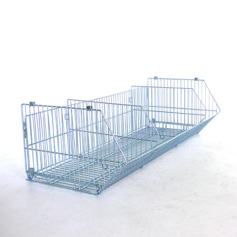 Stapelkorb, faltbar, div. Größen | Neuware | H 35 cm | B 91 cm | T 53,5 cm | 2 TG | Artikelnummer: DT-N-STK-Zink-91-2TG