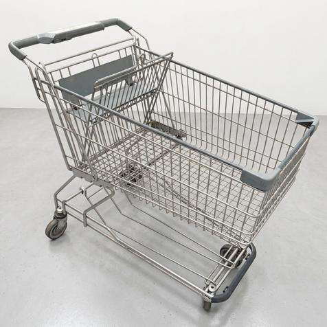 Wanzl D155RC, grau | gebrauchter Einkaufswagen | 143 Liter | Artikelnummer: EKW-WZ-G-D155RC-P-GRAU