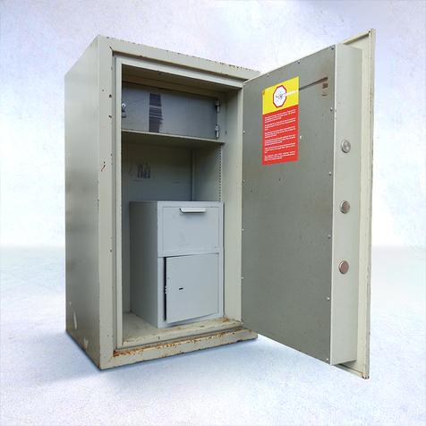 Tresor/Wertschrank | Gebrauchtware | B 75 cm | T 60 cm | H 125 cm | Artikelnummer: TR-G-P-Grau