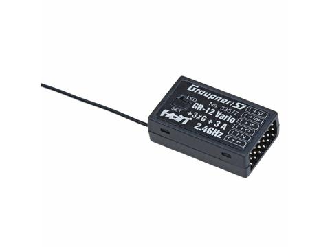 Empfänger GR-12 HoTT 3xG 3A Vario 6 K.  | Artikelnummer:  	33577