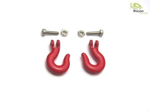 1:14 / 1:10 Haken Metall rot 2 Stück | Artikelnummer: 4260432973297