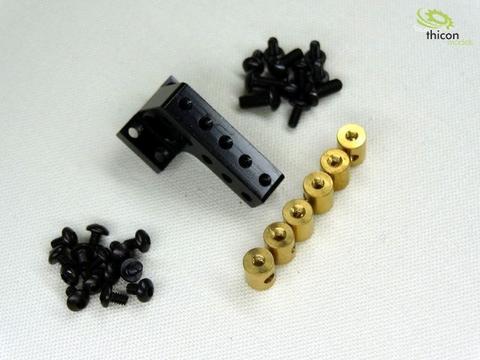 1:14/1:16 Zug-Brücke für Differenzialsperre Alu schwarz | Artikelnummer: 4260432971071