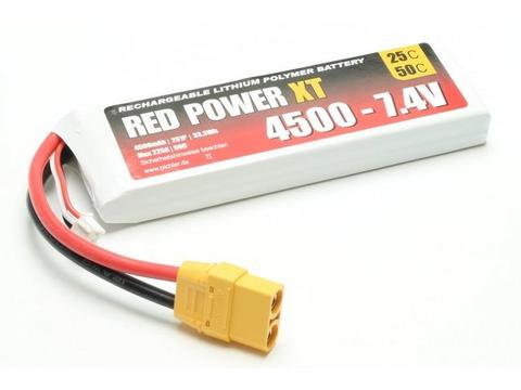LiPo Akku RED POWER XT 4500 - 7,4V | Artikelnummer: 15432