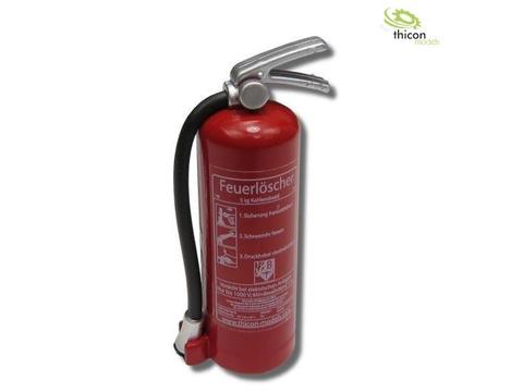 1:10 / 1:14 Feuerlöscher mit Aufkleber rot mit Halter | Artikelnummer: 4260432972030