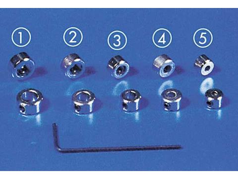 Stellringe 2 mm Innensechskant 5x | Artikelnummer: 50493