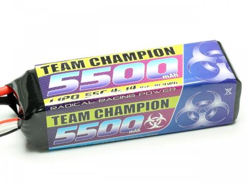 LiPo Akku Team Champion 5500 - 14,8V | 55C | XT90 CAR | Artikelnummer: C4845