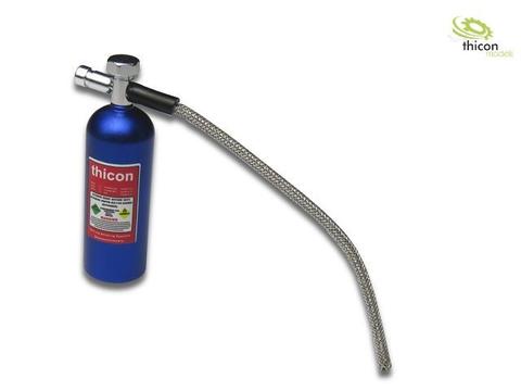1:10 Lachgas-Druckflasche Alu blau mit Aufkleber | Artikelnummer: 4260432973457