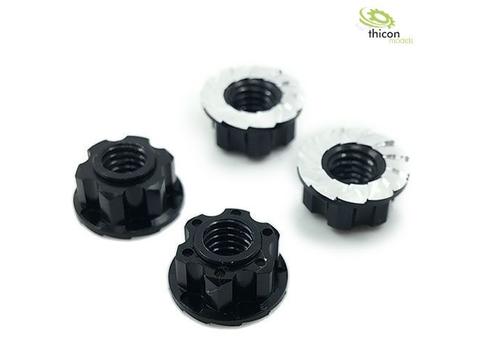 Scale Radmuttern Alu schwarz M4  | Artikelnummer: 4260432971651
