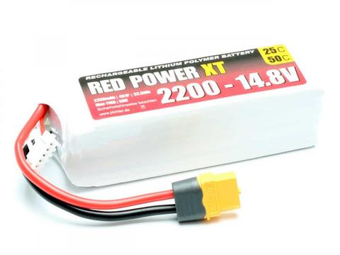 LiPo Akku RED POWER XT 2200 - 14,8V | Artikelnummer: 15420