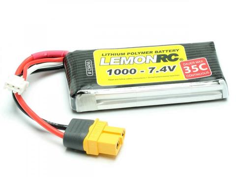 LiPo Akku LEMONRC 1000 - 7.4V (35C) | Artikelnummer: C9456