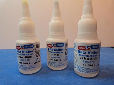 Sekundenkleber mittel 20g | 21,50€ pro 100 g | Artikelnummer: 1103423