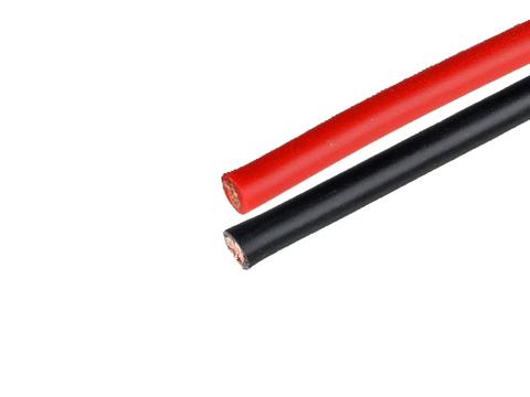 Silikonkabel 0.75mmþ schwarz / rot  | Artikelnummer: SIKA075 
