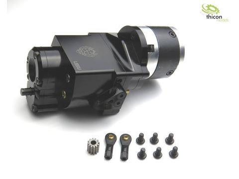 1:14 2-Gang-Getriebe Heckantrieb Metall 5:1 für 540er Motor | Artikelnummer: 4260432972023