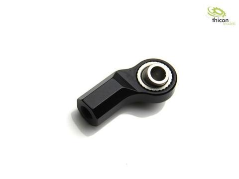 Kugelkopf 45° gekröpft Alu schwarz | Artikelnummer: 4260432973310