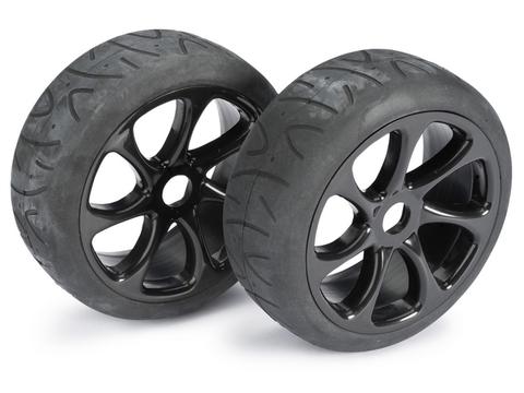 Räderset Buggy "7-Speichen / Street" schwarz 1:8 (2) | Artikelnummer: 2530010