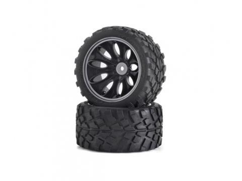 1:10 Reif.-/Felgen Set Truggy Schw. 2St. | Artikelnummer: 500900049