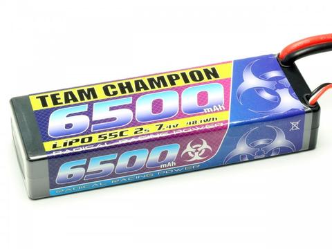 LiPo Akku Team Champion 6500 - 7,4V | 55C | T Stecker | Artikelnummer: C4843