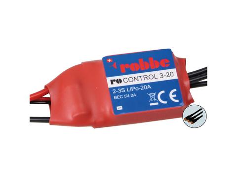 RO-CONTROL 3-20 2-3S -20(25)A BRUSHLESS REGLER 5V/2A BEC | Artikelnummer: 8714
