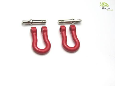 1:14 / 1:10 Schäkel Metall rot 2 Stück | Artikelnummer: 4260432973280