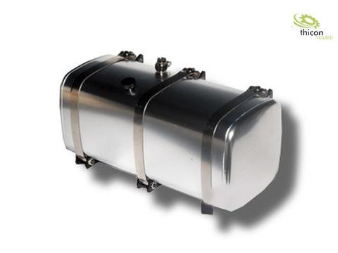 1:14 Tank 119mm Alu silber mit Halterung | Artikelnummer: 4260432971514