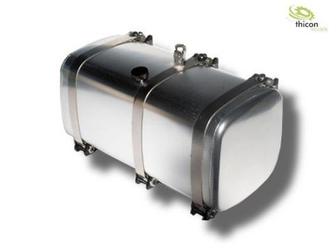 1:14 Tank 108mm Alu silber mit Halterung | Artikelnummer: 4260432971545