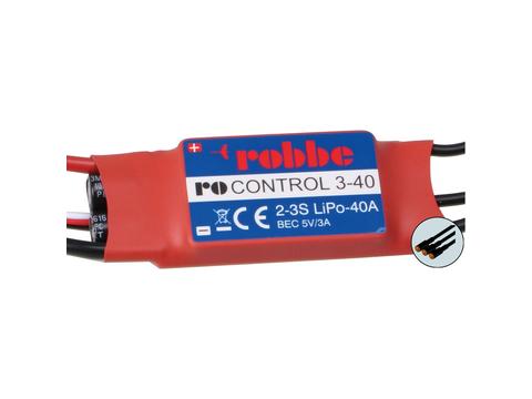 RO-CONTROL 3-40 2-3S -40(55)A BRUSHLESS REGLER 5V/3A BEC | Artikelnummer: 8713