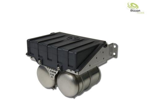 1:14 Batteriekasten breit aus V2A für Tamiya LKW | Artikelnummer: 4260432972900