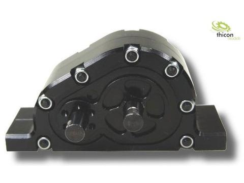 1:14 Verteilergetriebe 2:1 flach Alu schwarz | Artikelnummer: 4260432971484