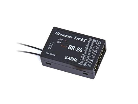 Graupner GR-24 HoTT - 2.4 GHz Empfänger 12 Kanäle | Artikelnummer: 33512
