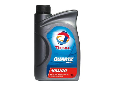 TOTAL QUARTZ 7000 10W40 (SN) - 12x1L | Teilsynthetisches Leichtlaufmotorenöl für Dieselmotoren in PKW | Artikelnummer: 201534
