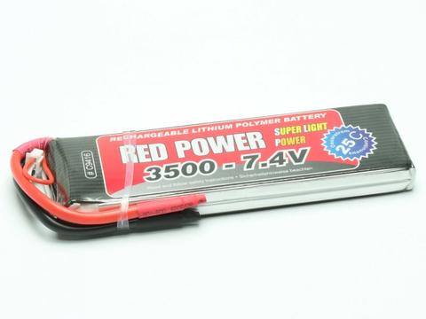 LiPo Akku RED POWER SLP 3500 - 7,4V | Artikelnummer: C9416