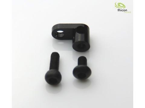 Halter für Seilzug am Differenzial aus Alu schwarz 1Stück | Artikelnummer: 4260432971453