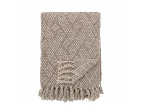 Ghina Decke, Natur, Recycelte Baumwolle | Artikelnummer: 8462-8770-6236