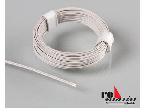Zwillingslitze weiß 2x 0,07 mm 5m Ring | Artikelnummer: ro4035