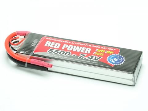 LiPo Akku RED POWER SLP 5500 - 7,4V | Artikelnummer: C9425