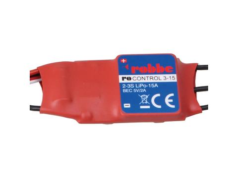 RO-CONTROL 3-15 2-3S -15(20)A BRUSHLESS REGLER 5V/2A BEC | Artikelnummer: 8715